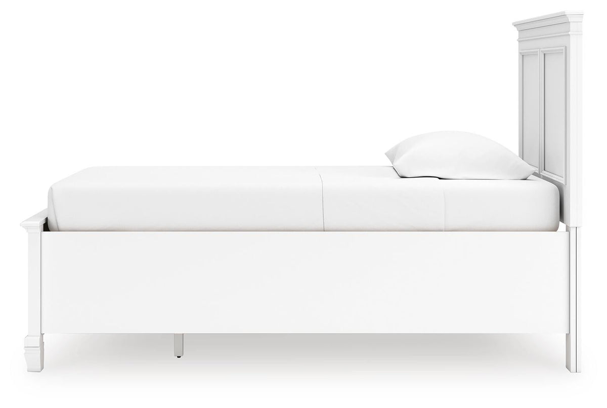 Fortman Twin Panel Storage Bed, Dresser and Mirror