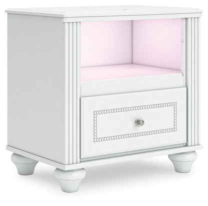 Maylilly Full Upholstered Panel Storage Bed, Dresser, Mirror and Nightstand