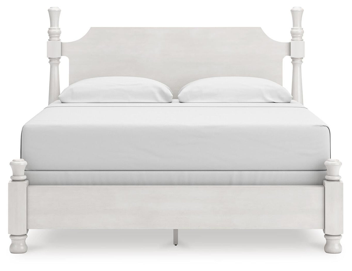 Chadworth King Poster Bed, Dresser, Mirror and Nightstand