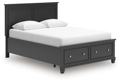 Lanolee Queen Panel Storage Bed, Dresser and Mirror