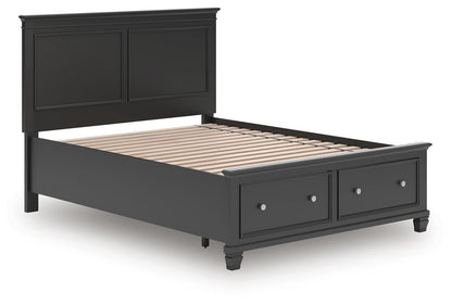 Lanolee Queen Panel Storage Bed, Dresser and Mirror