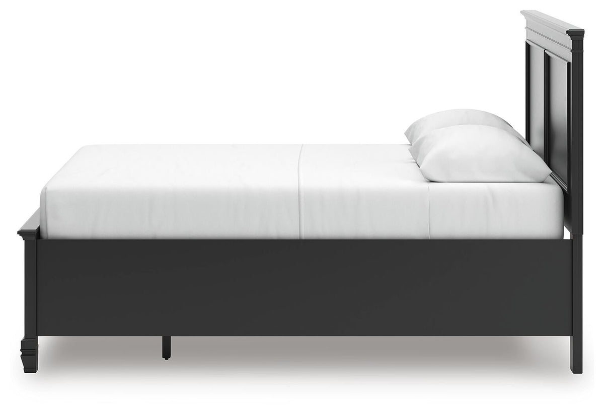 Lanolee Queen Panel Storage Bed, Dresser and Mirror