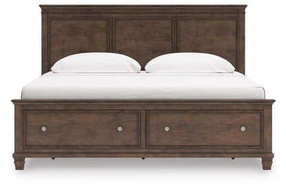 Danabrin King Panel Storage Bed, Dresser and Mirror