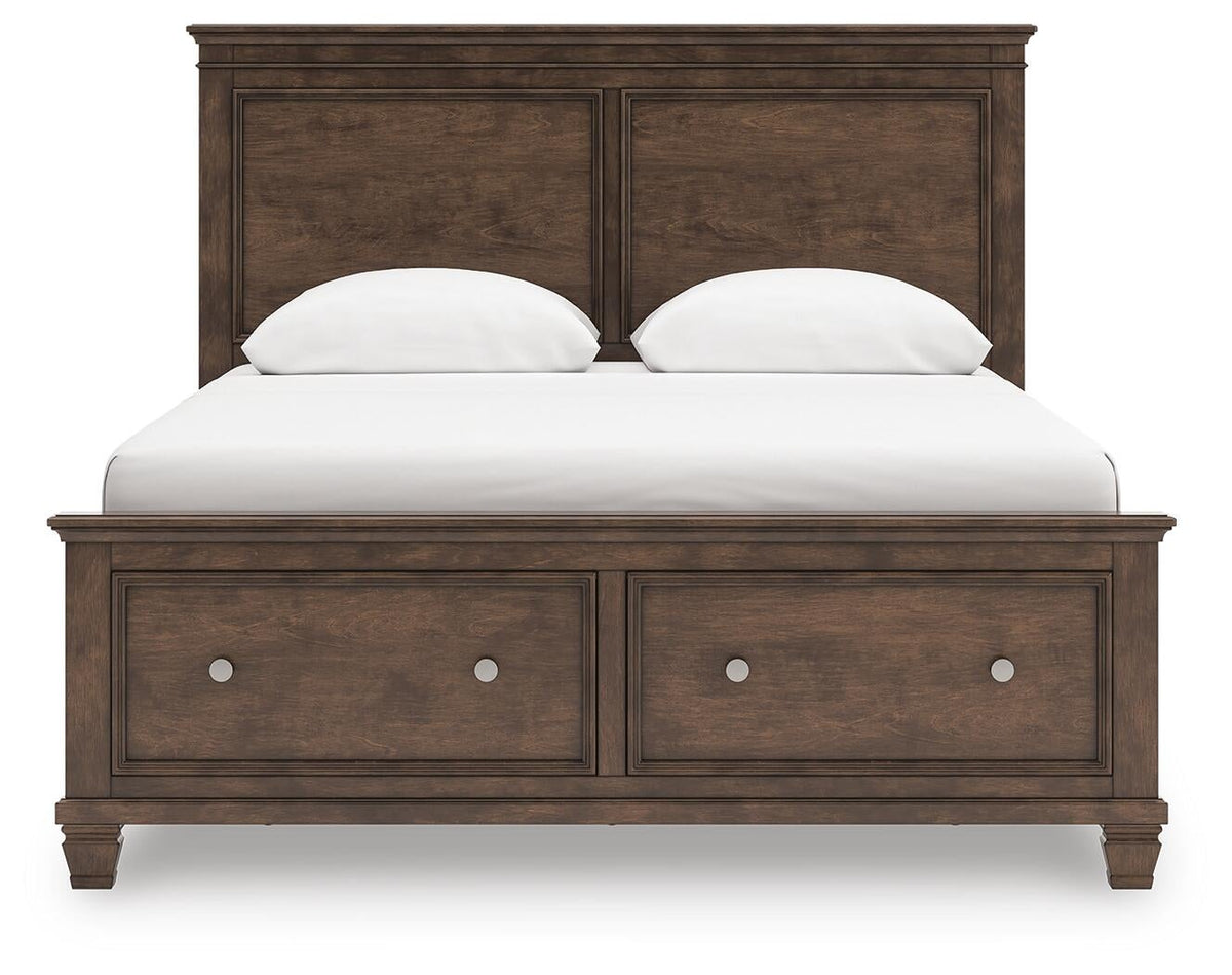 Danabrin Queen Panel Storage Bed, Dresser and Mirror