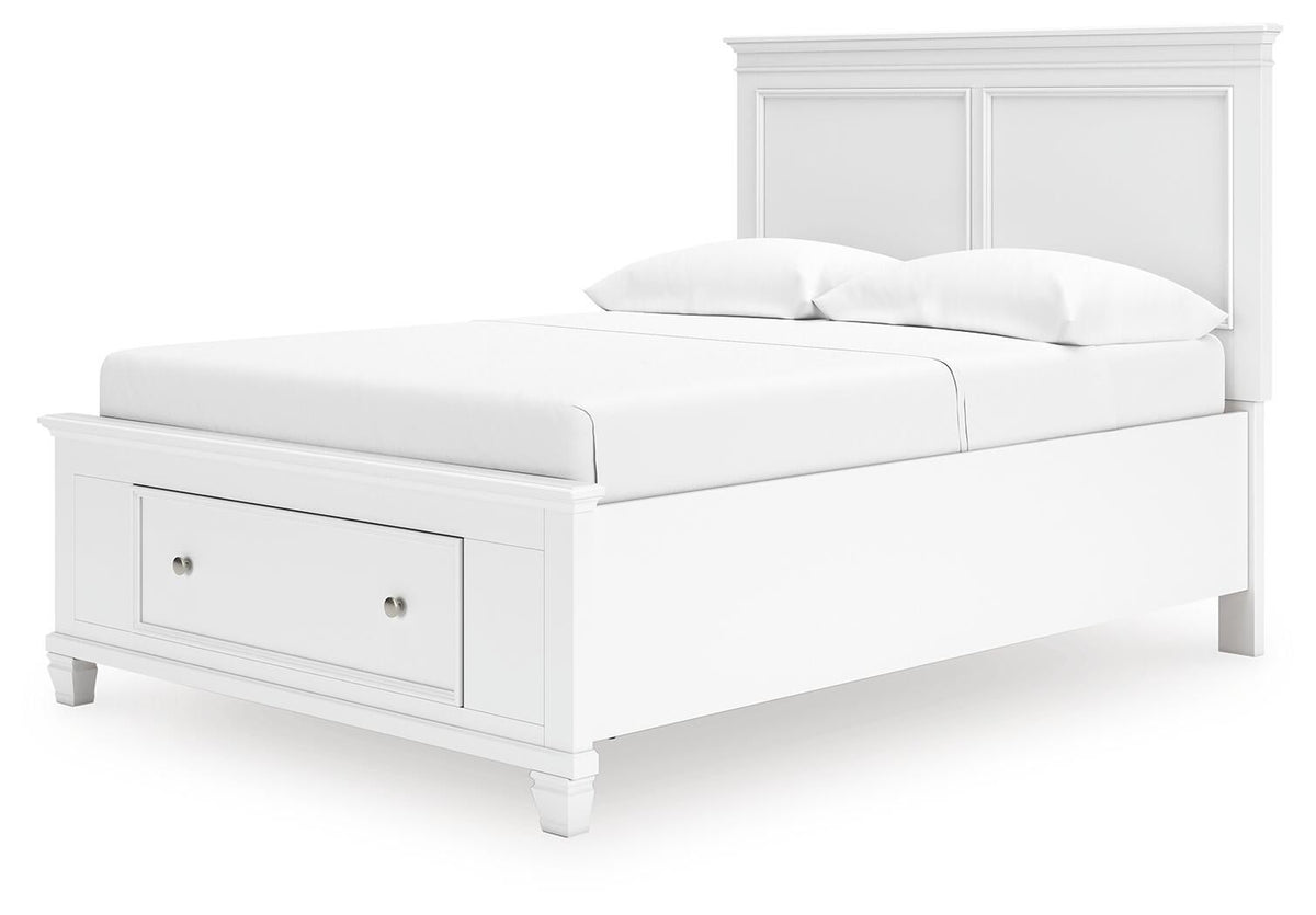 Fortman Full Panel Storage Bed, Dresser, Mirror and Nightstand