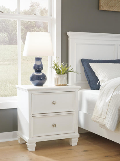 Fortman Full Panel Storage Bed, Dresser, Mirror and Nightstand