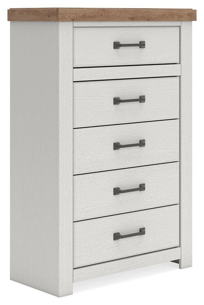 Savonport Queen Panel Bed with Storage, Dresser, Mirror, Chest and Nightstand