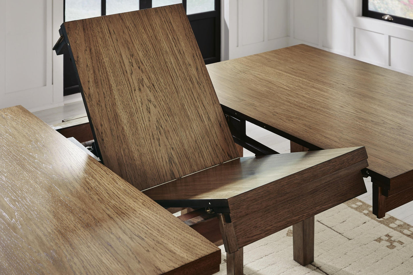 Broxtyn Counter Height Dining Table and 8 Barstools
