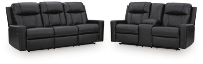 Mackmenville Reclining Sofa and Reclining Loveseat with Console