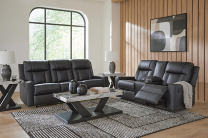 Mackmenville Reclining Sofa and Reclining Loveseat with Console