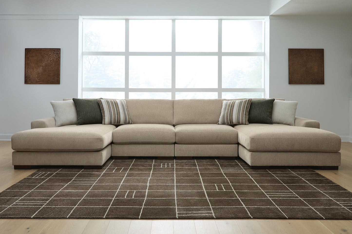 Linenhause 4-Piece Double Chaise Sectional
