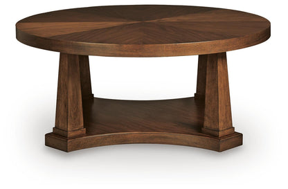 Rustic Plains Round Cocktail Table