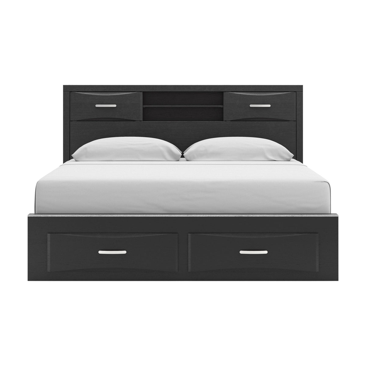Stabotta King Bookcase Bed with Storage