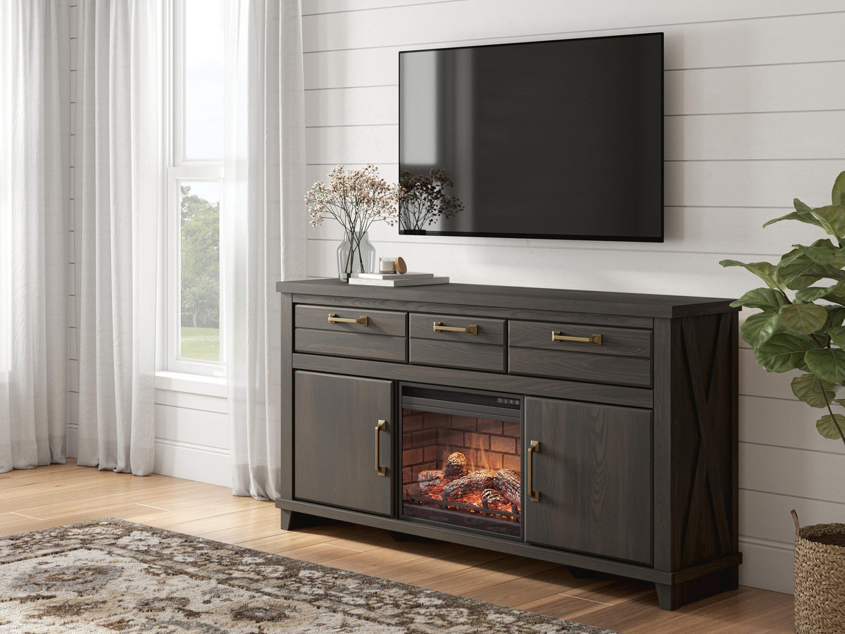 Brazen Valley 71" TV Stand with Electric Fireplace