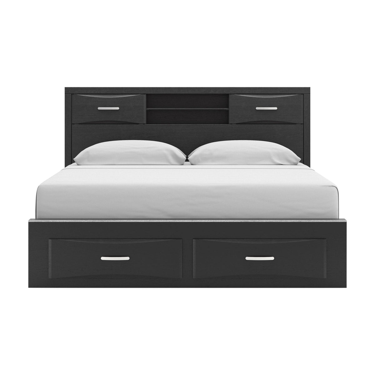 Stabotta King Bookcase Storage Bed