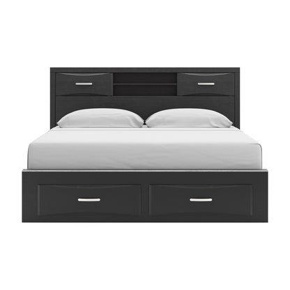 Stabotta King Bookcase Storage Bed