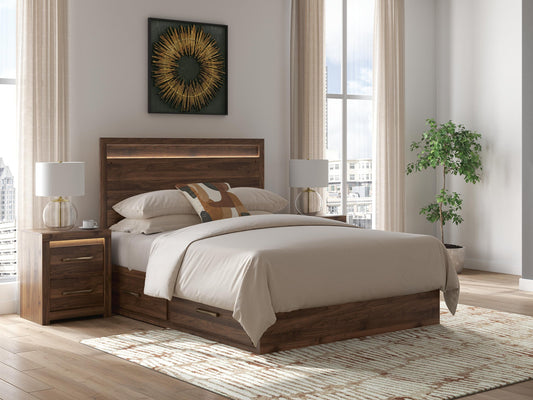 Ashley Express - Janfyn Queen Panel Bed with 2 Sided Storage