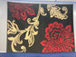 Black and Red Flower Rug