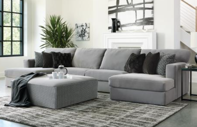 Jackson Dual Chaise Sectional w/Ottoman